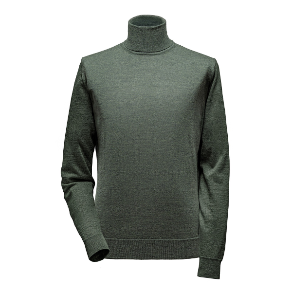 Zegna merino høy hals genser